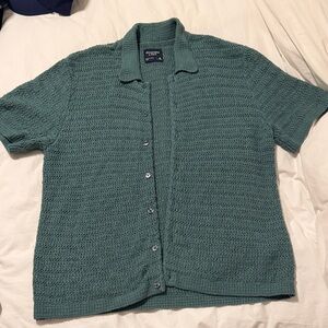 Abercrombie & Fitch Teal Button-Up Shirt